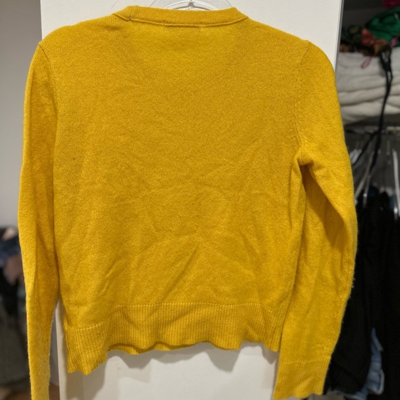 Favorite Daughter Cashmere Crewneck Yellow Sweater - Picture 5 of 8